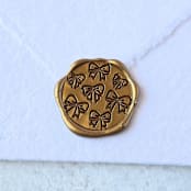 "Bow Frenzy- Customizable Color- Set of 25  Hand-crafted Wax Seals" - Wax Seals in multicolor by Inkspiringletters