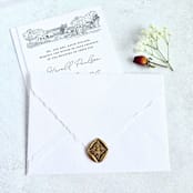 "Filigree Diamond- Customizable Color- Set of 25 Hand-crafted Seals" - Wax Seals in multicolor by Inkspiringletters