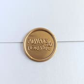 "Always & Forever- Customizable Color- Set of 25  Hand-crafted Wax Seals" - Wax Seals in multicolor by Inkspiringletters