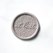 "At Last in Clay Pack of 10" - Wax Seals in gray by Abby Choi