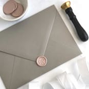 "Bow in Champagne Pack of 10" - Wax Seals in pink by Abby Choi