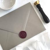 "Fleur de Lis in Mulberry Pack of 10" - Wax Seals in purple by Abby Choi