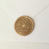 "Medallion- Customizable Color- Set of 25 Hand-crafted Wax Seals" - Wax Seals in multicolor by Inkspiringletters