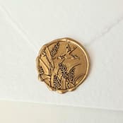 "Wheat Field- Customizable Color- Set of 25 Hand-crafted Wax Seals" - Wax Seals in multicolor by Inkspiringletters