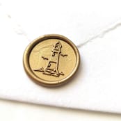 "Lighthouse- Customizable Color- Set of 25 Hand-crafted Wax Seals" - Wax Seals in multicolor by Inkspiringletters