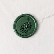 "Cranberry Branch- Customizable Color- Set of 25  Hand-crafted Wax Seals" - Wax Seals in multicolor by Inkspiringletters