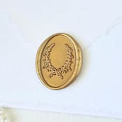 "Ruscus Wreath - Customizable Color-  Hand-crafted Wax Seals" - Wax Seals in multicolor by Inkspiringletters