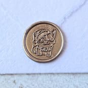 "Santa Paws- Customizable Color- Set of 25 Hand-crafted Wax Seals" - Wax Seals in multicolor by Inkspiringletters