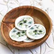 "Blue Watercolor Floral Vellum Wax Seals | Set of 25" - Wax Seals in blue by Clove and Cedar Design