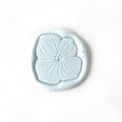 "Hydrangea in Baby Blue Pack of 10" - Wax Seals in blue by Abby Choi