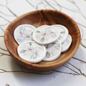 "Purple and White Vellum Wax Seals | Set of 25" - Wax Seals in multicolor by Clove and Cedar Design