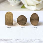 "Queen Anne's Lace- Orange Dried and Pressed Florals on White - Customizable Shape- Set of 25 Wax Seals" - Wax Seals in multicolor by Inkspiringletters