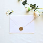 "Daffodil- Customizable Color- Set of 25  Hand-crafted Wax Seals" - Wax Seals in multicolor by Inkspiringletters