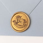 "Rocking Horse- Customizable Color- Set of 25 Hand-crafted Wax Seals" - Wax Seals in multicolor by Inkspiringletters