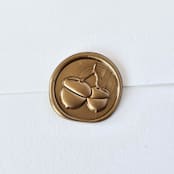 "Acorns- Customizable Color- Set of 25 Hand-crafted Wax Seals" - Wax Seals in multicolor by Inkspiringletters