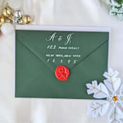 "Candy Cane- - Holiday Wax Seals- Customizable Color- Set of 25 Hand-crafted Wax Seals" - Wax Seals in multicolor by Inkspiringletters