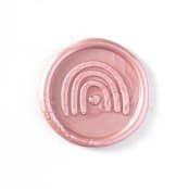 "Rainbow Wax Seal in Blush Pack of 10" - Wax Seals in pink by Abby Choi