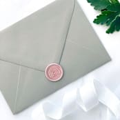 "Rainbow Wax Seal in Blush Pack of 10" - Wax Seals in pink by Abby Choi