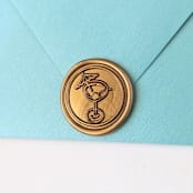 "Martini- Customizable Color- Set of 25 Hand-crafted Wax Seals" - Wax Seals in multicolor by Inkspiringletters
