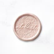 "At Last in Champagne Pack of 10" - Wax Seals in pink by Abby Choi