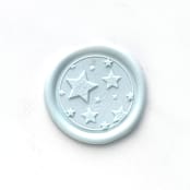"Stars Wax Seal in Baby Blue Pack of 10" - Wax Seals in blue by Abby Choi