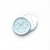 "Stars Wax Seal in Baby Blue Pack of 10" - Wax Seals in blue by Abby Choi