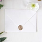 "Antique Heart- Customizable Color- Set of 25  Hand-crafted Wax Seals" - Wax Seals in multicolor by Inkspiringletters