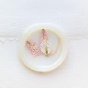 "Blush & Ivory- Vellum- Customizable Shape- Set of 25  Hand-crafted Wax Seals with Organic Dried Florals" - Wax Seals in clear by Inkspiringletters