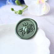 "Citrus Tree- Customizable Color- Set of 25 Hand-crafted Wax Seals" - Wax Seals in multicolor by Inkspiringletters