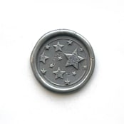 "Stars Wax Seal in Silver Pack of 10" - Wax Seals in silver by Abby Choi