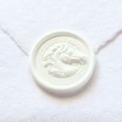 "White Horse- Customizable Color- Set of 25 Hand-crafted Wax Seals" - Wax Seals in multicolor by Inkspiringletters