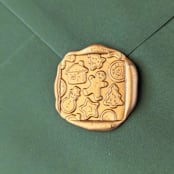 "Sugar Cookies- Customizable Color- Set of 25 Hand-crafted Wax Seals" - Wax Seals in multicolor by Inkspiringletters