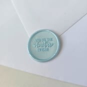 "And so the Adventure Begins- Customizable Color- Set of 25 Hand-crafted Wax Seals" - Wax Seals in multicolor by Inkspiringletters