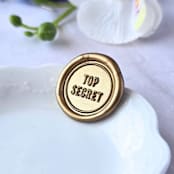 "Top Secret- Customizable Color- Set of 25  Hand-crafted Wax Seals" - Wax Seals in multicolor by Inkspiringletters