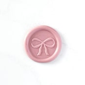 "Bow Wax Seal in Dusty Rose Pack of 10" - Wax Seals in pink by Abby Choi