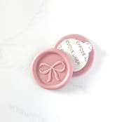 "Bow Wax Seal in Dusty Rose Pack of 10" - Wax Seals in pink by Abby Choi