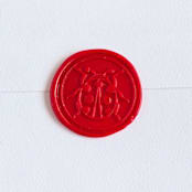 "Lady Bug- Customizable Color- Set of 25 Hand-crafted Wax Seals" - Wax Seals in multicolor by Inkspiringletters