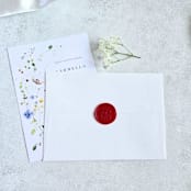 "Lady Bug- Customizable Color- Set of 25 Hand-crafted Wax Seals" - Wax Seals in multicolor by Inkspiringletters