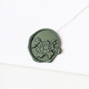 "Sara Bernhardt Peony- Customizable Color- Set of 25 Hand-crafted Wax Seals" - Wax Seals in multicolor by Inkspiringletters