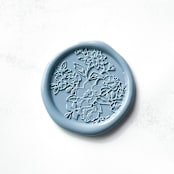 "French Garden in Dusty Blue Pack of 10" - Wax Seals in blue by Abby Choi