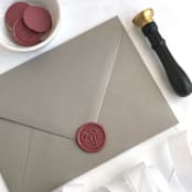 "Poppy in Rose Pack of 10" - Wax Seals in pink by Abby Choi