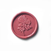 "Vintage Rose in Rose Pack of 10" - Wax Seals in pink by Abby Choi