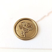 "Hibiscus Flower- Customizable Color- Set of 25 Hand-crafted Wax Seals" - Wax Seals in multicolor by Inkspiringletters