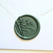 "Bamboo Forest- Customizable Color- Set of 25  Hand-crafted Wax Seals" - Wax Seals in multicolor by Inkspiringletters