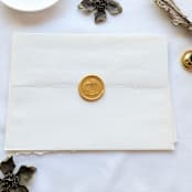 "Pumpkin- Customizable Color- Set of 25 Hand-crafted Wax Seals" - Wax Seals in multicolor by Inkspiringletters