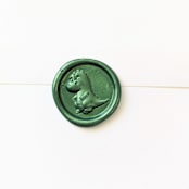 "T-Rex Dinosaur-Customizable Color- Set of 25  Hand-crafted Wax Seals" - Wax Seals in multicolor by Inkspiringletters