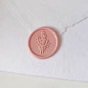 "Cherry Blossom- Customizable Color- Set of 25 Hand-crafted Wax Seals" - Wax Seals in multicolor by Inkspiringletters