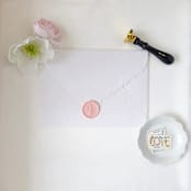 "Cherry Blossom- Customizable Color- Set of 25 Hand-crafted Wax Seals" - Wax Seals in multicolor by Inkspiringletters