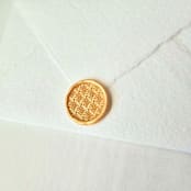 "Art Deco Pattern - Customizable Color- Set of 25  Hand-crafted Wax Seals" - Wax Seals in multicolor by Inkspiringletters