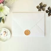 "Art Deco Pattern - Customizable Color- Set of 25  Hand-crafted Wax Seals" - Wax Seals in multicolor by Inkspiringletters